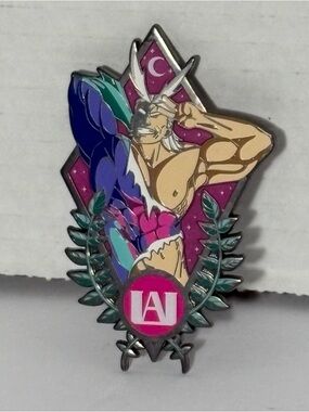 All Might Pin in Pink and Purple Shades by Aisurupins Limited Edition 8/60